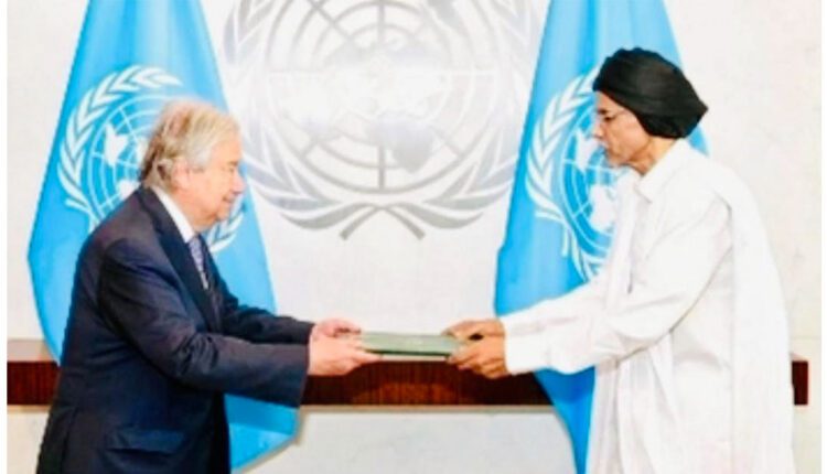 مندوب موريتانيا لدى الأمم المتحدة يقدم أوراق اعتماده لغوتيريش