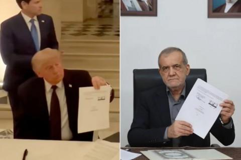 إيران تعلن توقيع بزشكيان وترامب إلكترونيا على مذكرة التفاهم